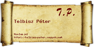 Telbisz Péter névjegykártya